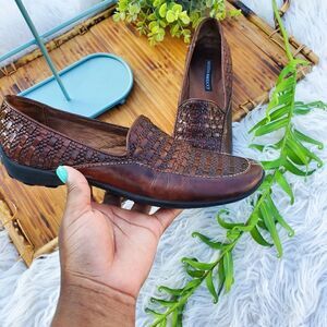 Vintage Sesto Meucci Italian Leather Loafers 8.5 N